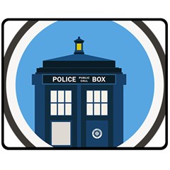 Doctor Who Tardis Fleece Blanket (medium)  by Sudhe