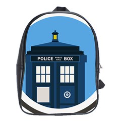 Doctor Who Tardis School Bag (xl) by Sudhe