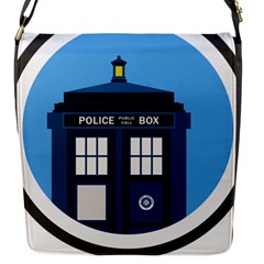 Doctor Who Tardis Flap Closure Messenger Bag (s) by Sudhe