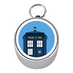 Doctor Who Tardis Mini Silver Compasses Front