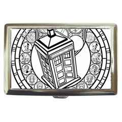 Bad Wolf Tardis Art Drawing Doctor Who Cigarette Money Case by Sudhe