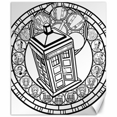 Bad Wolf Tardis Art Drawing Doctor Who Canvas 8  X 10  by Sudhe