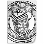 Bad Wolf Tardis Art Drawing Doctor Who Canvas 20  x 30  19.62 x28.9  Canvas - 1