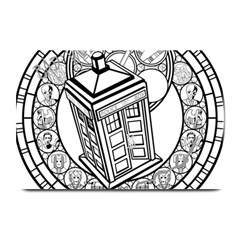 Bad Wolf Tardis Art Drawing Doctor Who Plate Mats by Sudhe