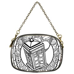 Bad Wolf Tardis Art Drawing Doctor Who Chain Purse (two Sides) by Sudhe