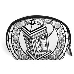 Bad Wolf Tardis Art Drawing Doctor Who Accessory Pouch (large) by Sudhe