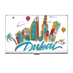 Burj Khalifa Skyline Clip Art Drawing Comic World Business Card Holder by Sudhe