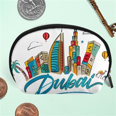 Burj Khalifa Skyline Clip Art Drawing Comic World Accessory Pouch (large) by Sudhe