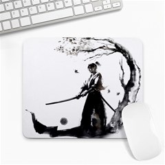 Japan Samurai Drawing   Warrior Large Mousepads by Sudhe