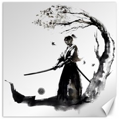 Japan Samurai Drawing   Warrior Canvas 16  X 16  by Sudhe