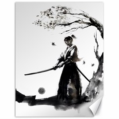 Japan Samurai Drawing   Warrior Canvas 18  X 24  by Sudhe