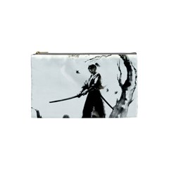 Japan Samurai Drawing   Warrior Cosmetic Bag (small) by Sudhe