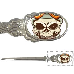 Motorcycle Helmet Skull Clip Art Cranial Skeleton Letter Opener by Sudhe