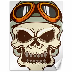 Motorcycle Helmet Skull Clip Art Cranial Skeleton Canvas 36  X 48  by Sudhe