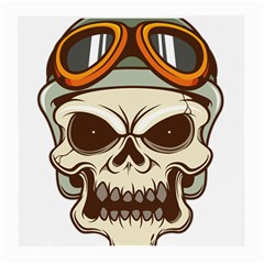 Motorcycle Helmet Skull Clip Art Cranial Skeleton Medium Glasses Cloth (2-side) by Sudhe