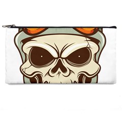 Motorcycle Helmet Skull Clip Art Cranial Skeleton Pencil Cases by Sudhe