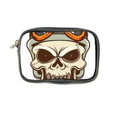 Motorcycle Helmet Skull Clip Art Cranial Skeleton Coin Purse by Sudhe