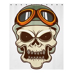 Motorcycle Helmet Skull Clip Art Cranial Skeleton Shower Curtain 60  X 72  (medium)  by Sudhe