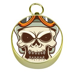 Motorcycle Helmet Skull Clip Art Cranial Skeleton Gold Compasses by Sudhe