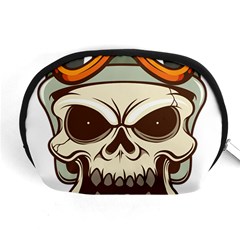 Motorcycle Helmet Skull Clip Art Cranial Skeleton Accessory Pouch (medium) by Sudhe