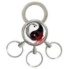 Yin And Yang Chinese Dragon 3-ring Key Chains by Sudhe