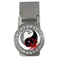 Yin And Yang Chinese Dragon Money Clips (cz)  by Sudhe