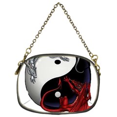 Yin And Yang Chinese Dragon Chain Purse (one Side) by Sudhe