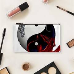 Yin And Yang Chinese Dragon Cosmetic Bag (small) by Sudhe