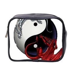 Yin And Yang Chinese Dragon Mini Toiletries Bag (two Sides) by Sudhe