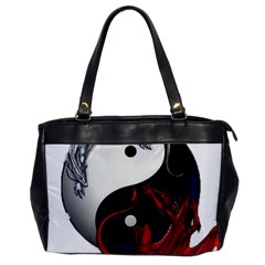 Yin And Yang Chinese Dragon Oversize Office Handbag by Sudhe