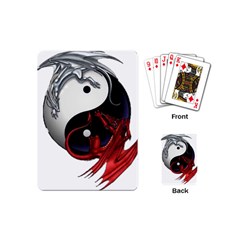 Yin And Yang Chinese Dragon Playing Cards (mini) by Sudhe