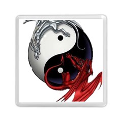 Yin And Yang Chinese Dragon Memory Card Reader (square) by Sudhe