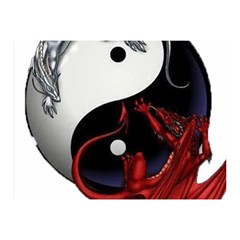 Yin And Yang Chinese Dragon Double Sided Flano Blanket (mini)  by Sudhe