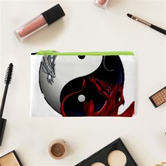 Yin And Yang Chinese Dragon Cosmetic Bag (xs) by Sudhe