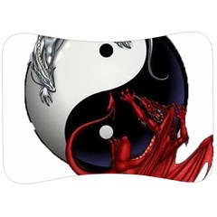 Yin And Yang Chinese Dragon Velour Seat Head Rest Cushion by Sudhe