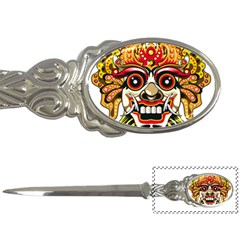 Bali Barong Mask Euclidean Vector Chiefs Face Letter Opener by Sudhe