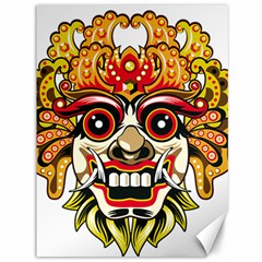 Bali Barong Mask Euclidean Vector Chiefs Face Canvas 36  X 48  by Sudhe