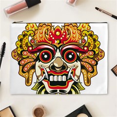 Bali Barong Mask Euclidean Vector Chiefs Face Cosmetic Bag (xl) by Sudhe