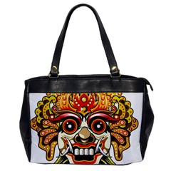 Bali Barong Mask Euclidean Vector Chiefs Face Oversize Office Handbag by Sudhe