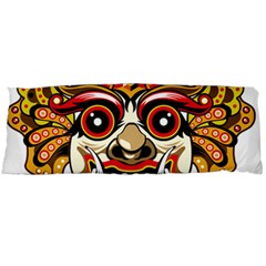 Bali Barong Mask Euclidean Vector Chiefs Face Body Pillow Case (dakimakura) by Sudhe