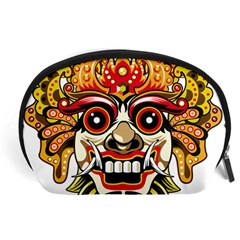 Bali Barong Mask Euclidean Vector Chiefs Face Accessory Pouch (large) by Sudhe