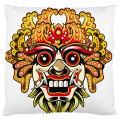 Bali Barong Mask Euclidean Vector Chiefs Face Standard Flano Cushion Case (two Sides) by Sudhe