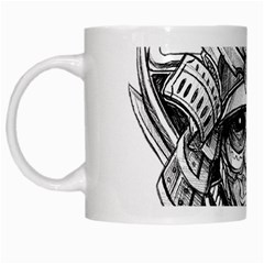 Drawing Samurai Tattoo Sketch Japanese Samurai White Mugs