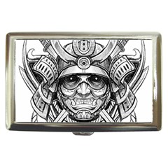 Drawing Samurai Tattoo Sketch Japanese Samurai Cigarette Money Case