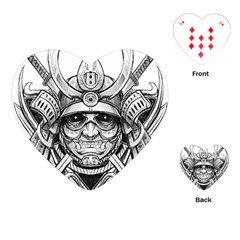 Drawing Samurai Tattoo Sketch Japanese Samurai Playing Cards (heart) by Sudhe