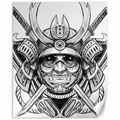 Drawing Samurai Tattoo Sketch Japanese Samurai Canvas 16  X 20  by Sudhe