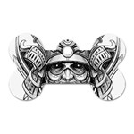 Drawing Samurai Tattoo Sketch Japanese Samurai Dog Tag Bone (One Side) Front