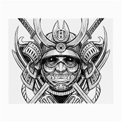 Drawing Samurai Tattoo Sketch Japanese Samurai Small Glasses Cloth (2-Side)