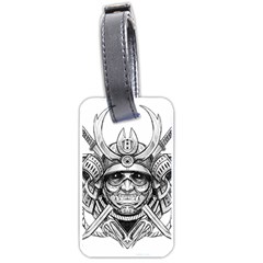 Drawing Samurai Tattoo Sketch Japanese Samurai Luggage Tags (one Side)  by Sudhe