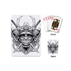 Drawing Samurai Tattoo Sketch Japanese Samurai Playing Cards (Mini)